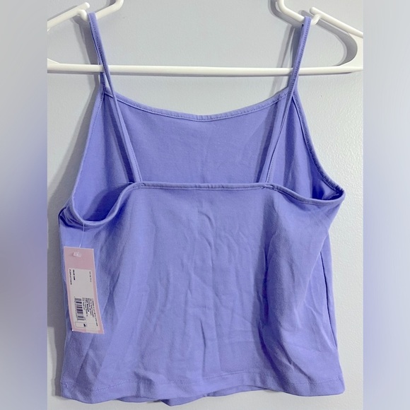 NWT! Wild Fable size medium lilac purple spaghetti strap crop cami top - Picture 4 of 6